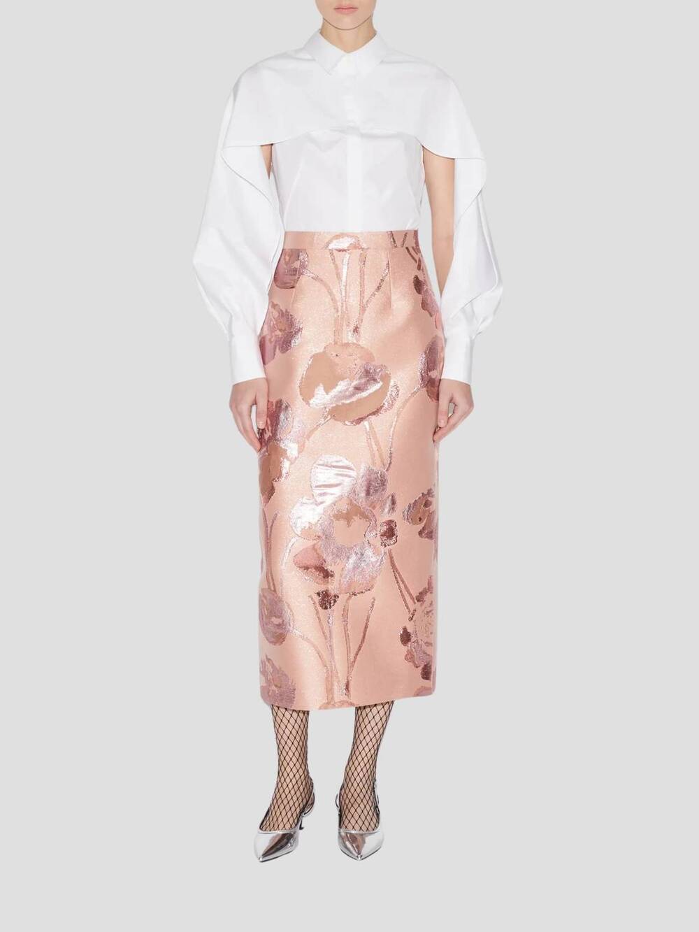 NEW HUISHAN ZHANG oakley floral skirt in pink